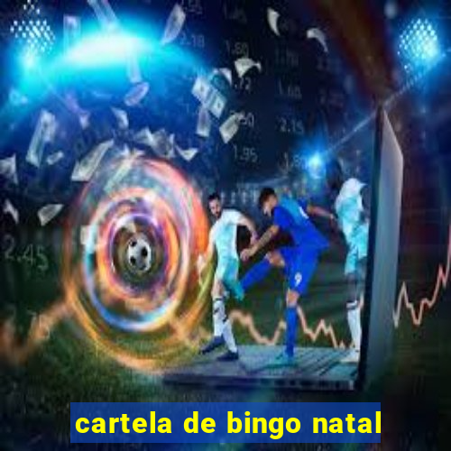 cartela de bingo natal